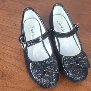 STELLE SPARKLE BLACK SHOES BOW SIZE 10MT